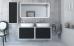 Комплект мебели Cezares Bellagio 140 со столешницей grafite - фото №2