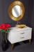 Мебельная раковина Armadi Art NeoArt хрустальная, золото - фото №2
