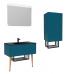 Комплект мебели CREAVIT ZEON 100 лазурно-синий - фото №2