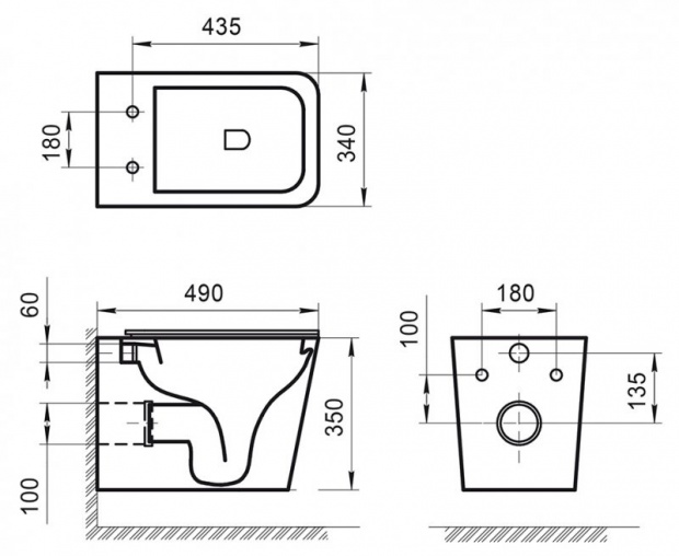 Унитаз подвесной BelBagno Ardente-R BB520CHR