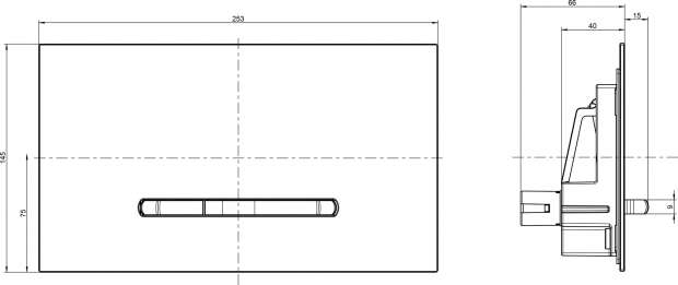 Клавиша смыва Villeroy&Boch Viconnect 922160RE белая глянцевая