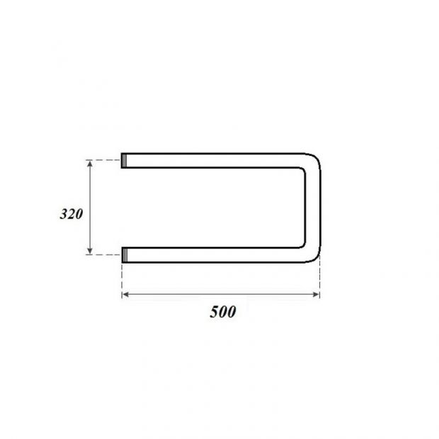 Полотенцесушитель водяной POINT П-ОБРАЗНЫЙ 32x50 (PN35335) хром