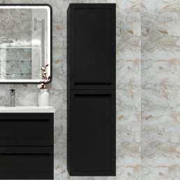 Шкаф-пенал Art&Max Platino подвесной, черный матовый