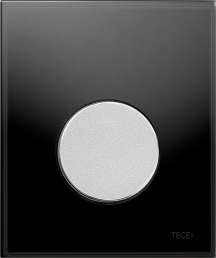 Клавиша смыва TECE Loop Urinal 9242655 черное стекло, кнопка хром матовый