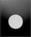 Клавиша смыва TECE Loop Urinal 9242655 черное стекло, кнопка хром матовый - фото №1