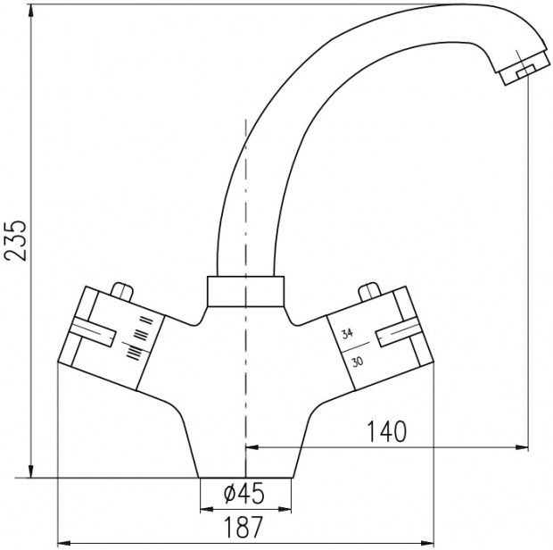 Термостат для раковины RAV SLEZAK TERMOSTAT (TRM26.5CMATC)