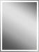 Зеркало-шкаф Art&Max Techno 60 с подсветкой, черное - фото №7