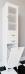 Шкаф-пенал ValenHouse Эллина 40 R с бельевой корзиной, белый, фурнитура золото - фото №4