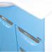Тумба для комплекта Misty Жасмин 105 голубая эмаль, 6 ящиков - фото №6