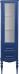 Шкаф-пенал ValenHouse Эстетика R, витрина, синий, ручки бронза - фото №2