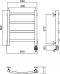 Полотенцесушитель электрический Aquanerzh Дуга R 50x40 - фото №2