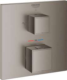 Термостат для душа GROHE GROHTHERM CUBE 24154AL0 сталь