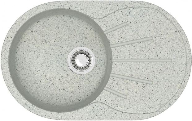 Мойка кухонная ZETT lab. T110Q010 светло-серая