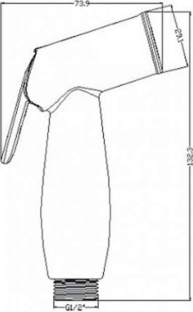 Смеситель для раковины Swedbe Ares 1960 с гигиеническим душем