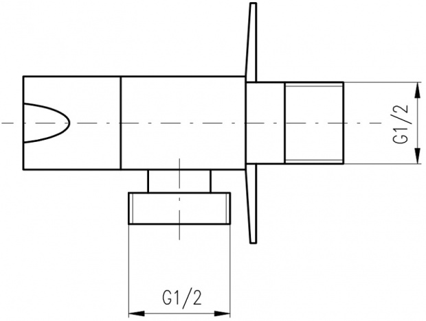 Вентиль угловой RAV SLEZAK с фильтром 1/2" х 1/2" (AP004/12)