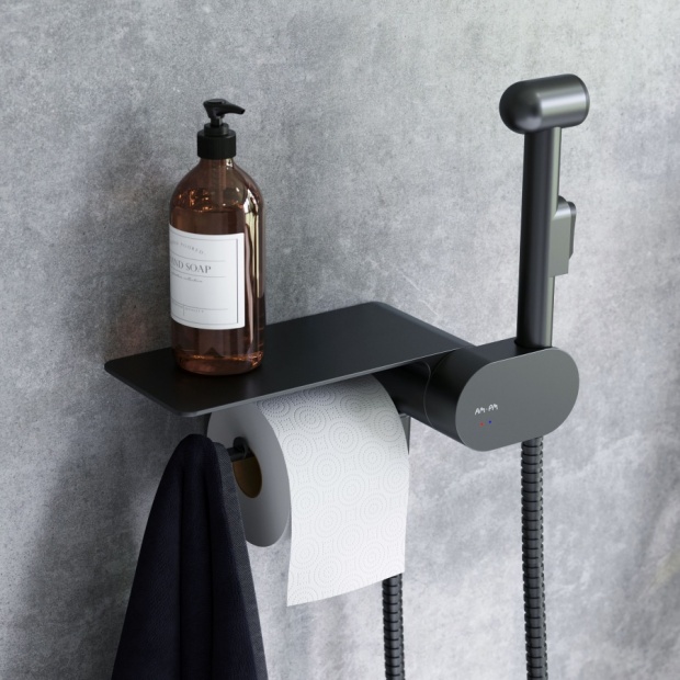 Гигиенический душ AM.PM Like F0202622 со смесителем, черный