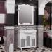 Комплект мебели OPADIRIS ТИБЕТ 85 белый матовый, с художественным стеклом - фото №1