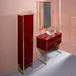 Комплект мебели Armadi Art Monaco 100 со столешницей бордо, золото