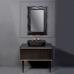 Комплект мебели Armadi Art Vallessi Avangarde Canale 100 черная, с накладной раковиной - фото №1