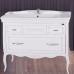 Комплект мебели ASB-Woodline Модерн 105 белая, патина серебро - фото №3