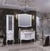 Комплект мебели OPADIRIS ЛАУРА 100 белый матовый, золотая патина, со столешницей - фото №2