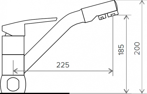 Смеситель Tolero Дуо R0204 белый