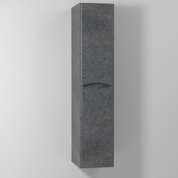 Шкаф-пенал Vod-Ok Adel 30 R, с бельевой корзиной, подвесной, серый камень