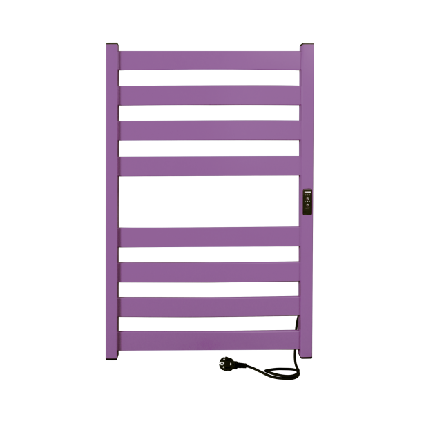 Полотенцесушитель электрический INDIGO OKTAVA SLIM 5 80x50 (LСLOKS5E80-50PCRt) фиолетовый