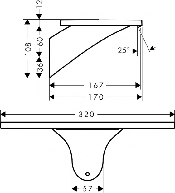 Излив Axor Massaud 18472000 для ванны