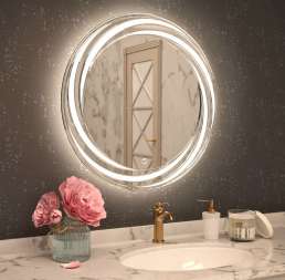Зеркало круглое Art&Max Romantic 80 с подсветкой