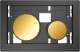 Клавиша смыва TECE Loop Modular 9240668 золото без лицевой панели