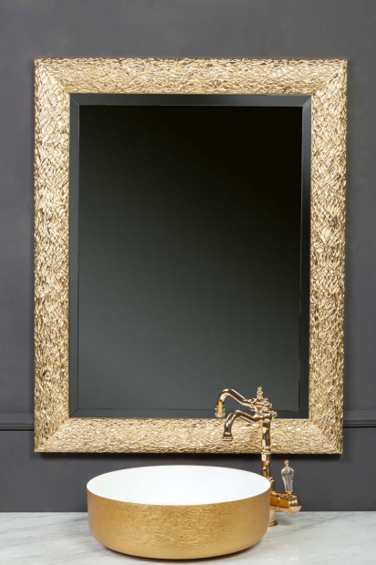 Зеркало Armadi Art NeoArt Linea 75x95 золото, с подсветкой