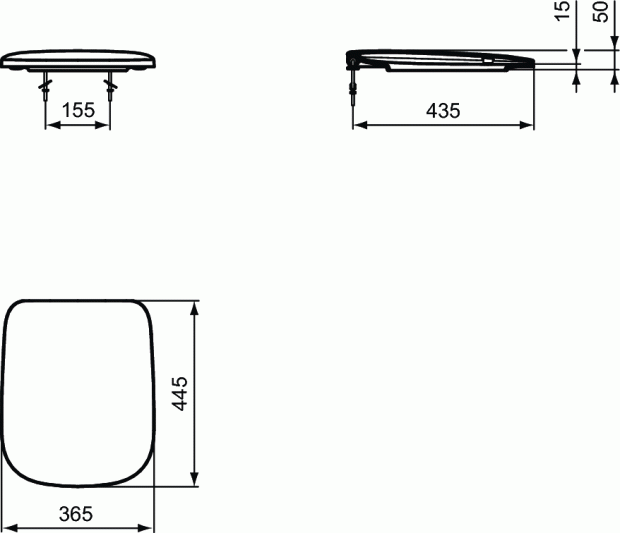 Сидение и крышка Ideal Standard ESEDRA T318101