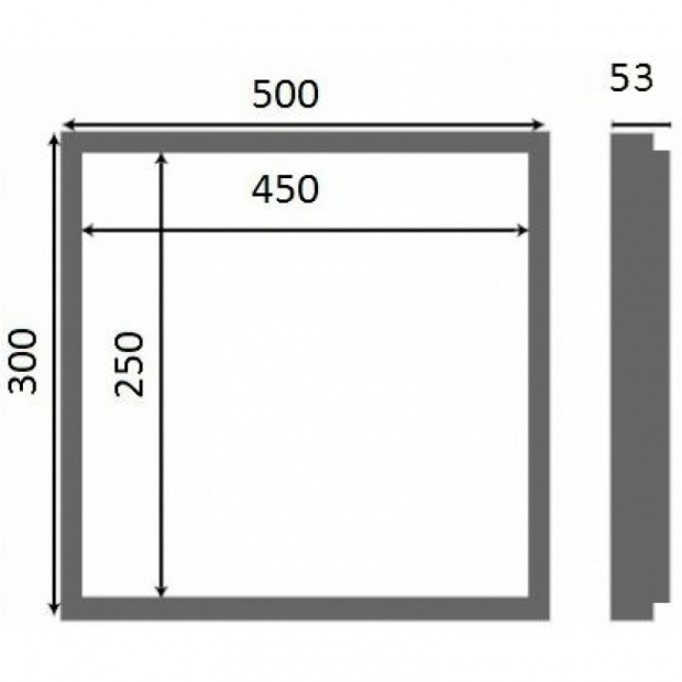 Сантехнический люк Люкер AL-KR 30 x 50