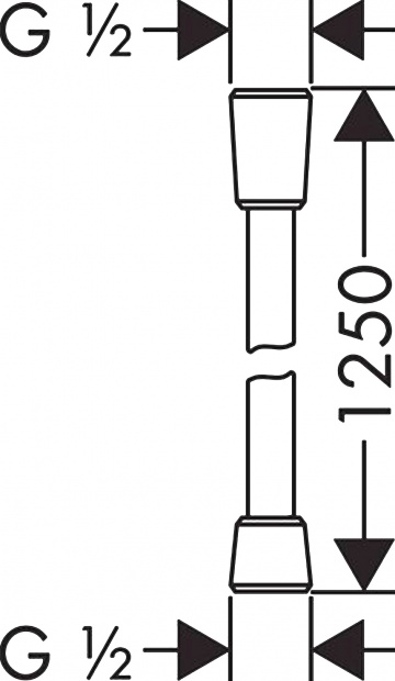 Душевой шланг Hansgrohe Sensoflex (28132000)