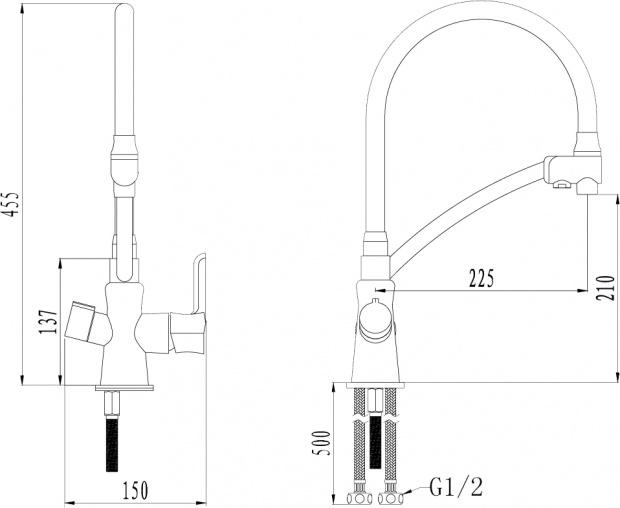 Смеситель для кухонной мойки Lemark Comfort (LM3070C)