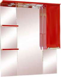 Зеркало Misty Жасмин 85 с подсветкой, красная эмаль R