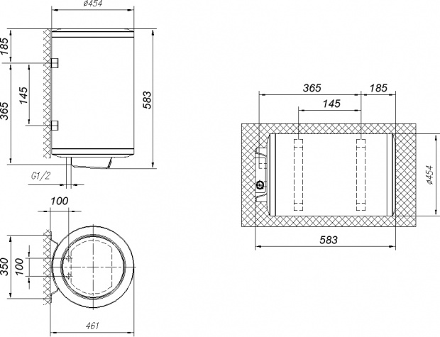 Водонагреватель накопительный (бойлер) Gorenje GBFU GBFU50SMB6 (539260)