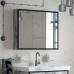Зеркало-шкаф Corozo Айрон 90, черный, антик - фото №1