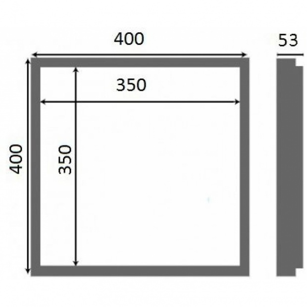 Сантехнический люк Люкер AL-KR 40 x 40