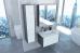 Комплект мебели Roca Ronda 80 белый глянец, антрацит - фото №3