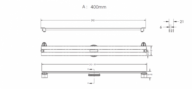 Душевой лоток BERGES WASSERHAUS SUPER SLIM (090077)