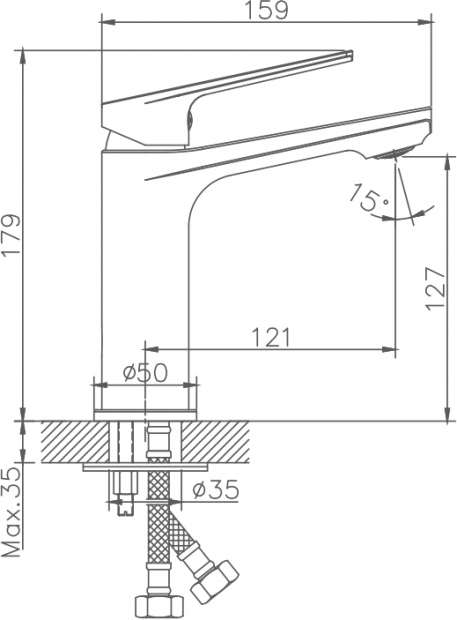 Смеситель для раковины Haiba HB10533-3