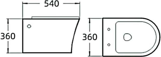 Унитаз подвесной SantiLine SL-5006 безободковый