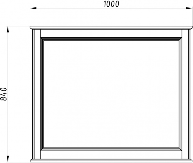 Комплект мебели ASB-Woodline Венеция 100 белая, патина серебро